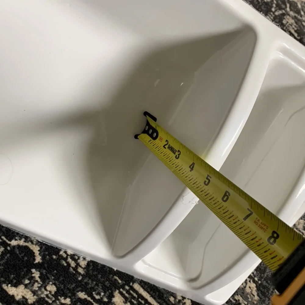 Built in shower shelf